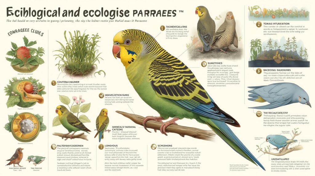 lose-up of a colorful bird in its natural habitat, representing biological and ecological factors that influence bird longevity.