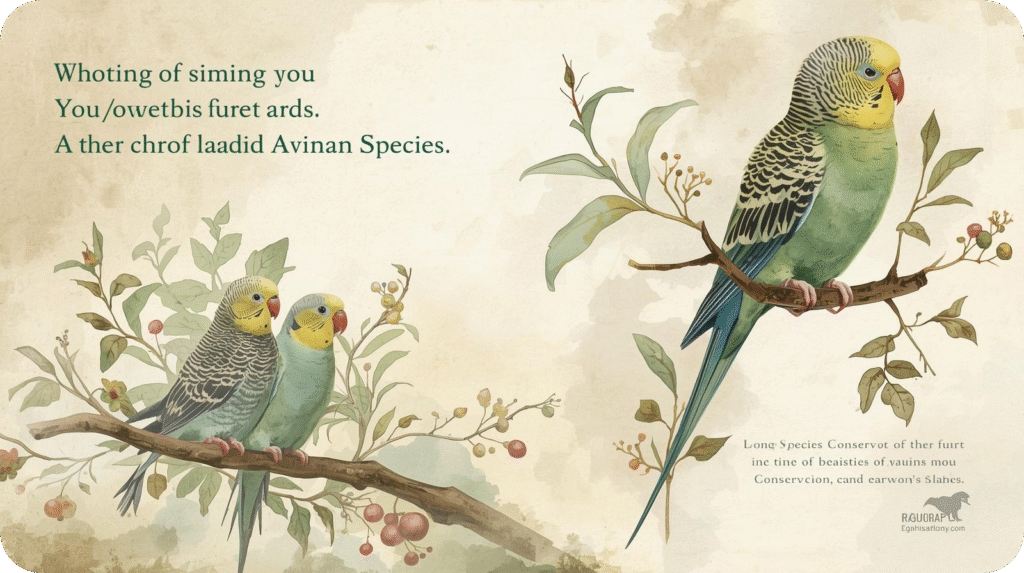 Endangered wild bird perched in a natural reserve, symbolizing conservation efforts to protect long-lived bird species for the future.