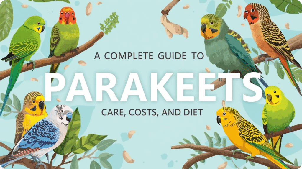 Comprehensive guide on kinds of parakeets care, including diet, costs, and essential tips for pet owners.