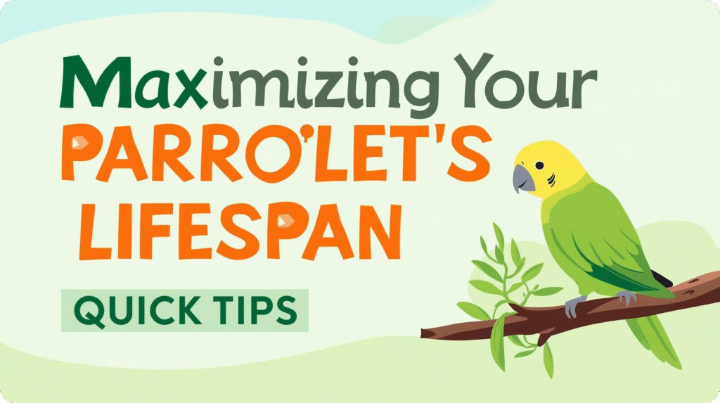 A colorful parrot perched on a branch, illustrating the average lifespan of parrots in a natural setting.