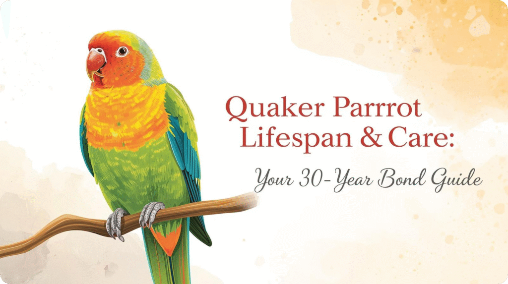 Quaker parrot care guide highlighting Quaker Parrot Lifespan and essential care tips for optimal health and well-being.