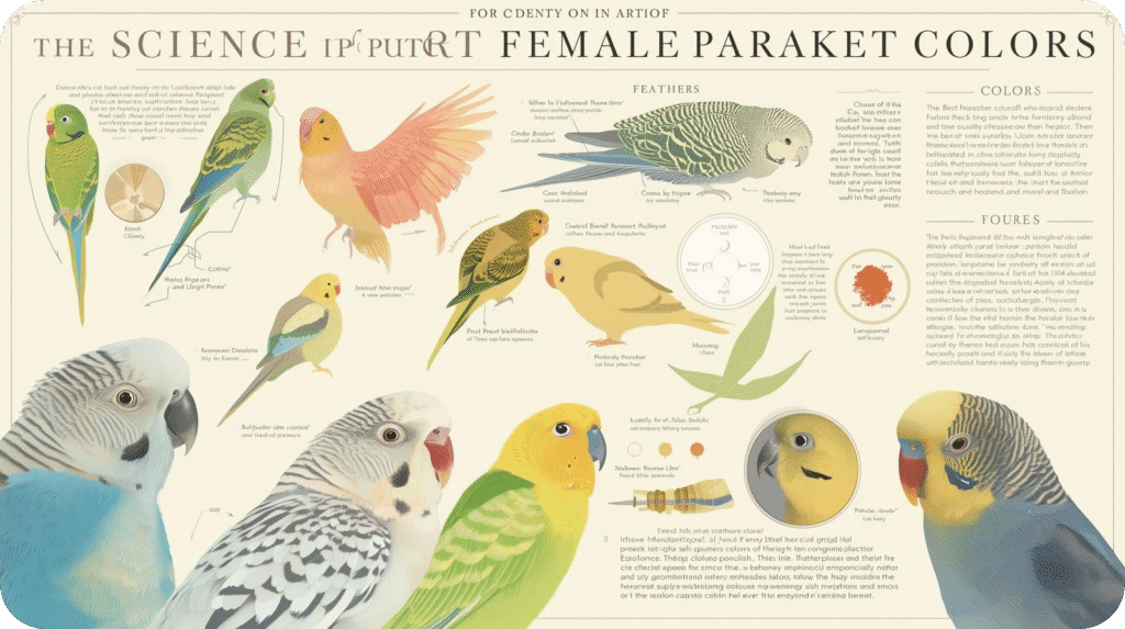 Comparison table showing male and female parakeet cere colors